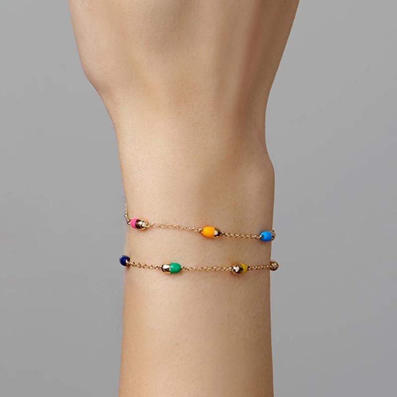 Charm Bracelets Enamel Copper Bracelet For Women Girls Flower Minimalism Charms Clavicle Trend Friend Jewellery Gift
Charm Bracelets Enamel Copper Bracelet For Women Girls Flower Minimalism Charms Clavicle Trend Friend Jewellery Gift