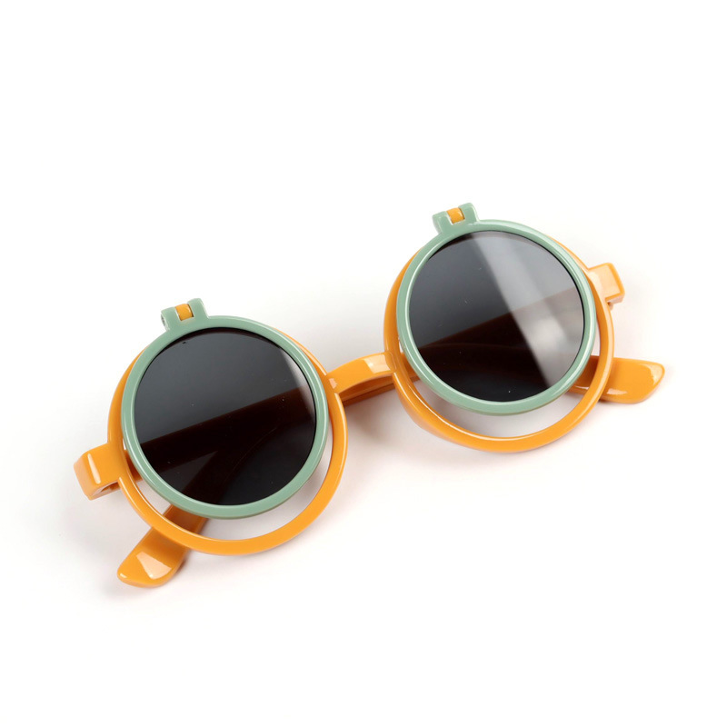 Cartoon Lovely Kids Sunglasses round Frame Girls Children Sun Glasses Round Street Beat Baby Boy Eyeglasses Cute Shades Z260305