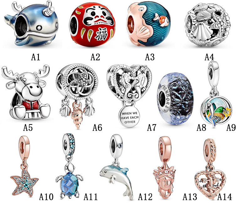 New Arrival 925 Sterling Silver Ocean series new shells new turtle starfish beads DIY Fit Original European Charm Bracelet Fashion Women Jew, Bronze;silver
New Arrival 925 Sterling Silver Ocean series new shells new turtle starfish beads DIY Fit Original European Charm Bracelet Fashion Women Jew, Bronze;silver