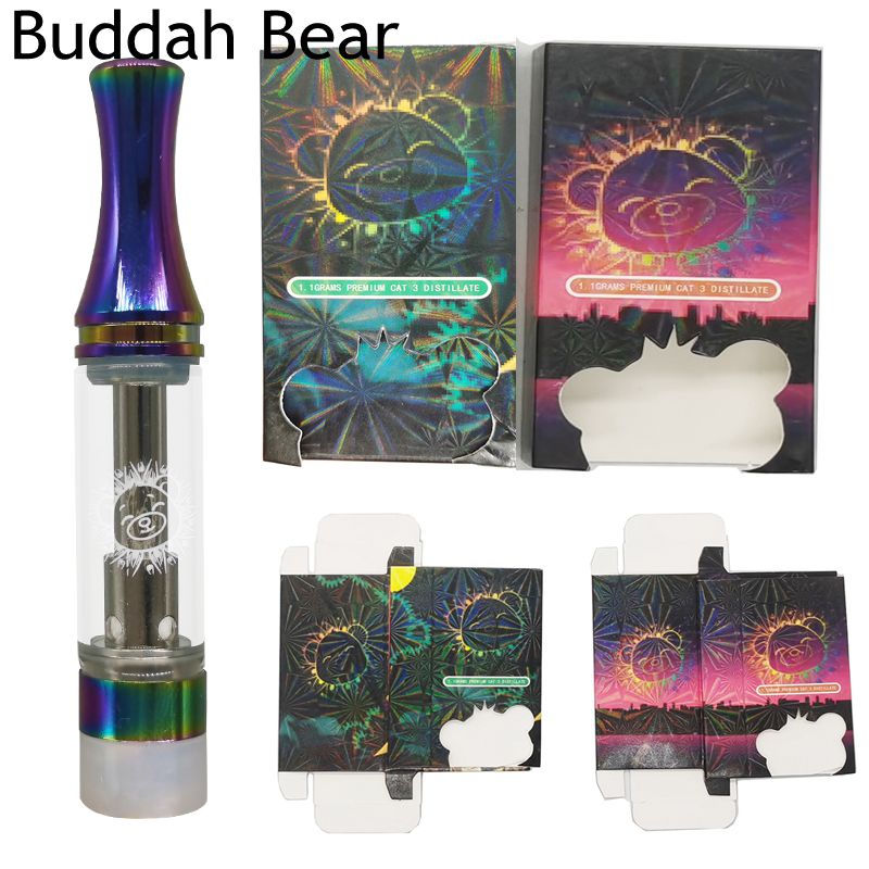 Buddah Bear Vape Cartridge 0.8ml 1.0ml Atomizer Glass Tank Colorful Carts Package Empty Disposable Vaporizer Pen Thick Oil e cig OEM Allowed
Buddah Bear Vape Cartridge 0.8ml 1.0ml Atomizer Glass Tank Colorful Carts Package Empty Disposable Vaporizer Pen Thick Oil e cig OEM Allowed