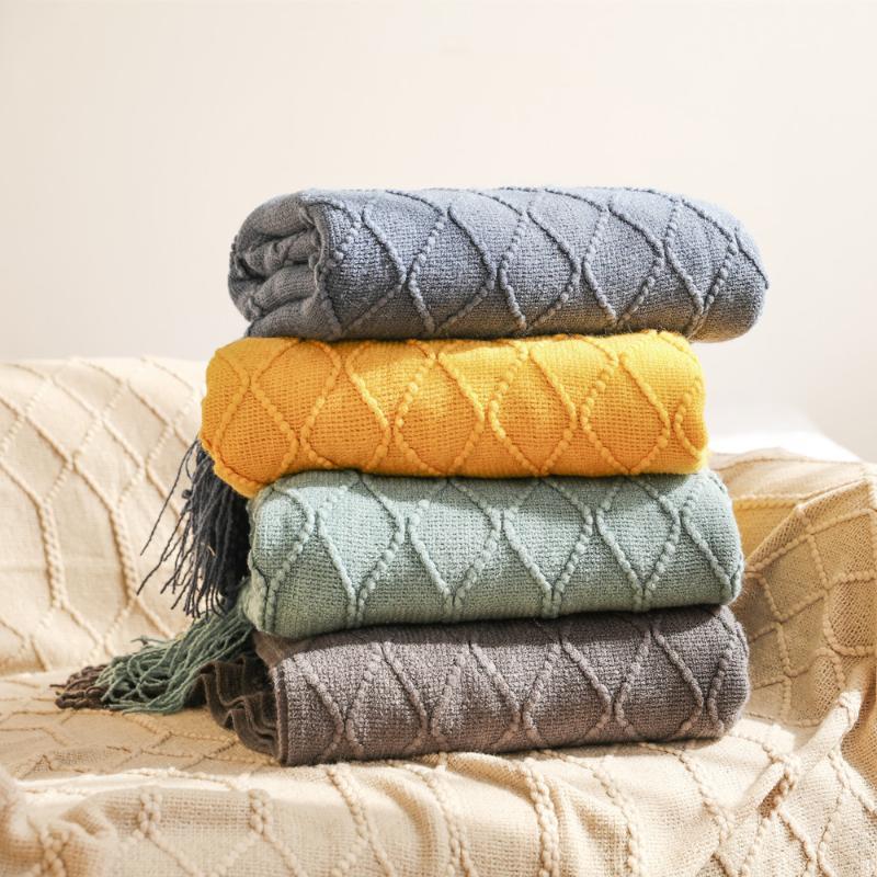Blankets Throw Blanket Textured Solid Soft Sofa Couch Cover Decorative Knitted Weighted Knit
Blankets Throw Blanket Textured Solid Soft Sofa Couch Cover Decorative Knitted Weighted Knit