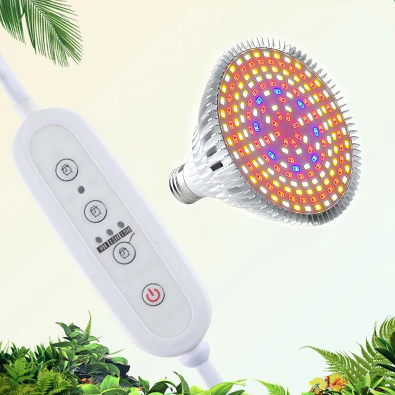 Spectrum Full LED Grow Light E27 Growing Plant Lamp 5730SMD Bulb 184LEDs AC85-265V for Greenhouse Flower Fruits ing 184s