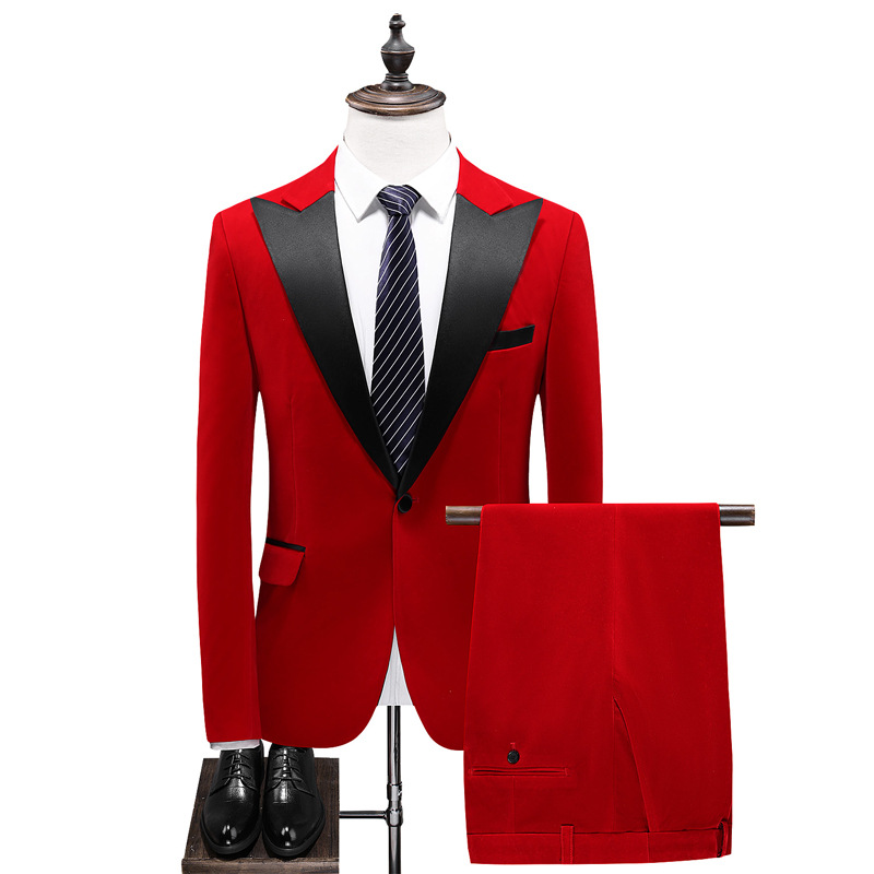 2021 Men's Fashion Velvet Men 's Slim Business 2 Pieces Mens Blazers Tuxedos Groom Wedding Suits costume homme, Same as the picture 3
2021 Men's Fashion Velvet Men 's Slim Business 2 Pieces Mens Blazers Tuxedos Groom Wedding Suits costume homme, Same as the picture 3