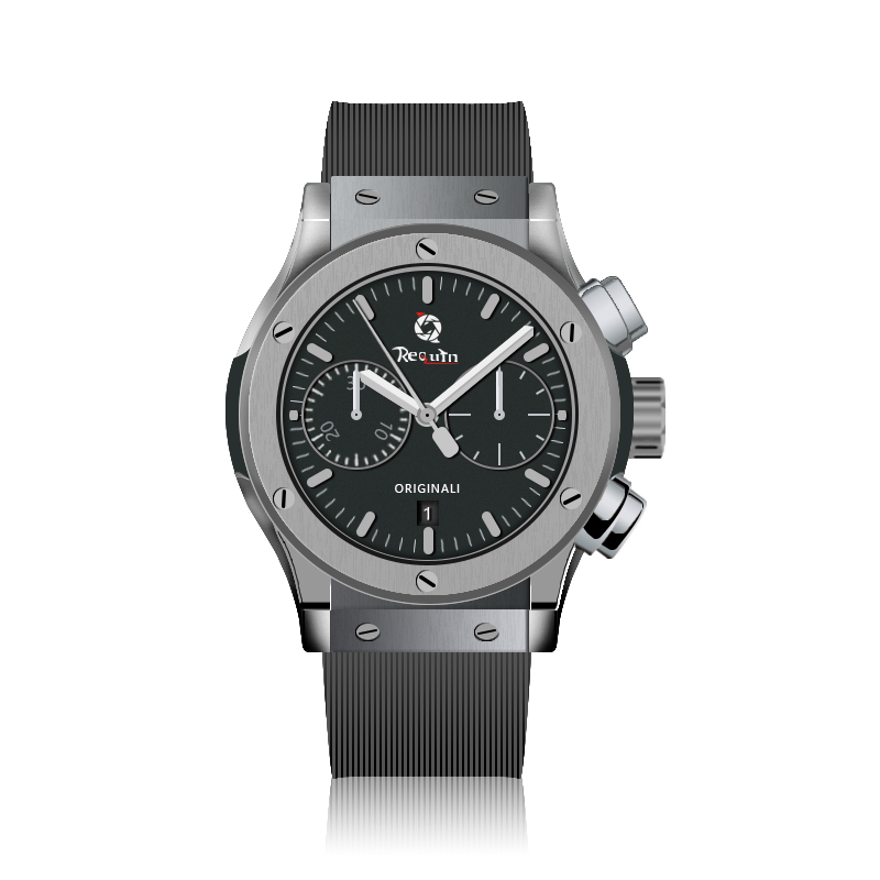 Men's preferred automatic mechanical watch REQUIN NX silver white stainless steel case black five-hand calendar dial classic fusion rubber strap 1143, Multi-color
Men's preferred automatic mechanical watch REQUIN NX silver white stainless steel case black five-hand calendar dial classic fusion rubber strap 1143, Multi-color