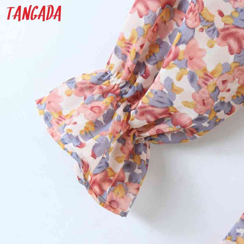 Fashion Women Flowers Print Corduroy Arrival Long Sleeve Ladies Mini Dress Vestidos SL539 210416