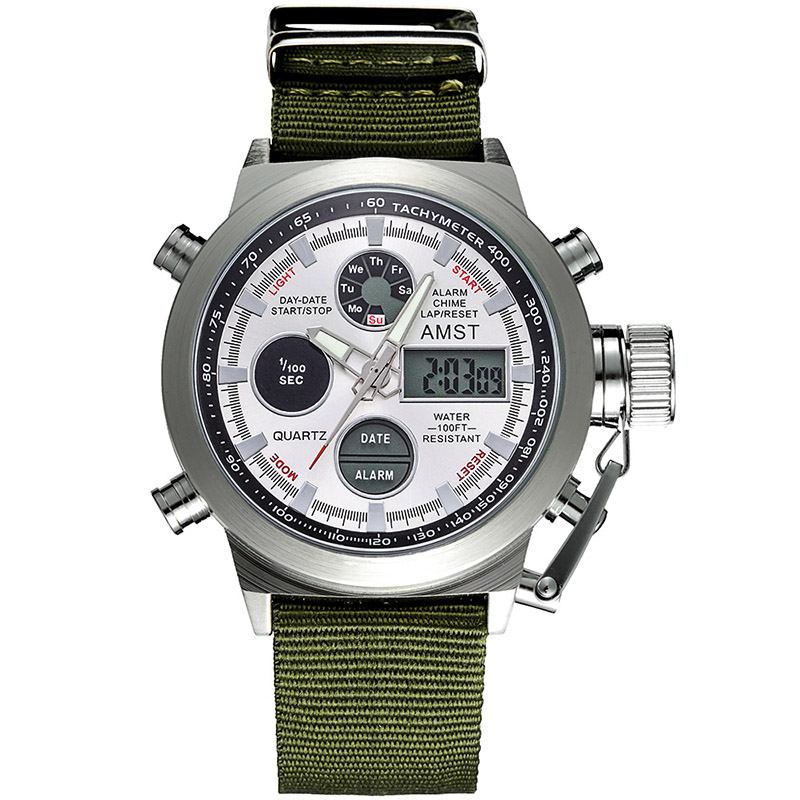 multi functional mountaineering sports watches domineering waterproof male form quartz nylon military watch Tactical LED Dive 50M wristwatch, Slivery;brown
multi functional mountaineering sports watches domineering waterproof male form quartz nylon military watch Tactical LED Dive 50M wristwatch, Slivery;brown