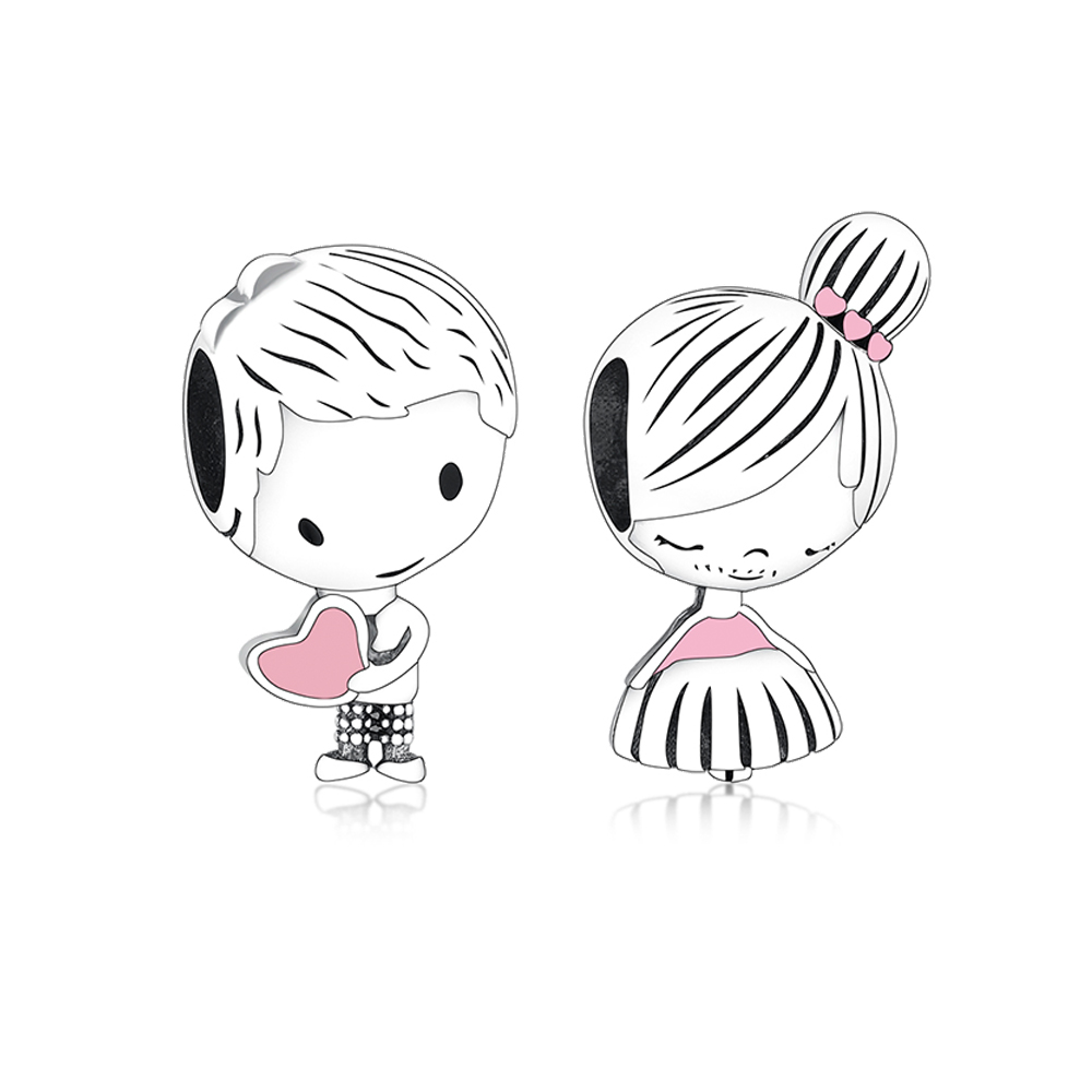 Fit Original Charm Bracelet Authentic 925 Sterling Silver Boy And Girl Bead For Making Women Wedding Bride Berloque DIY