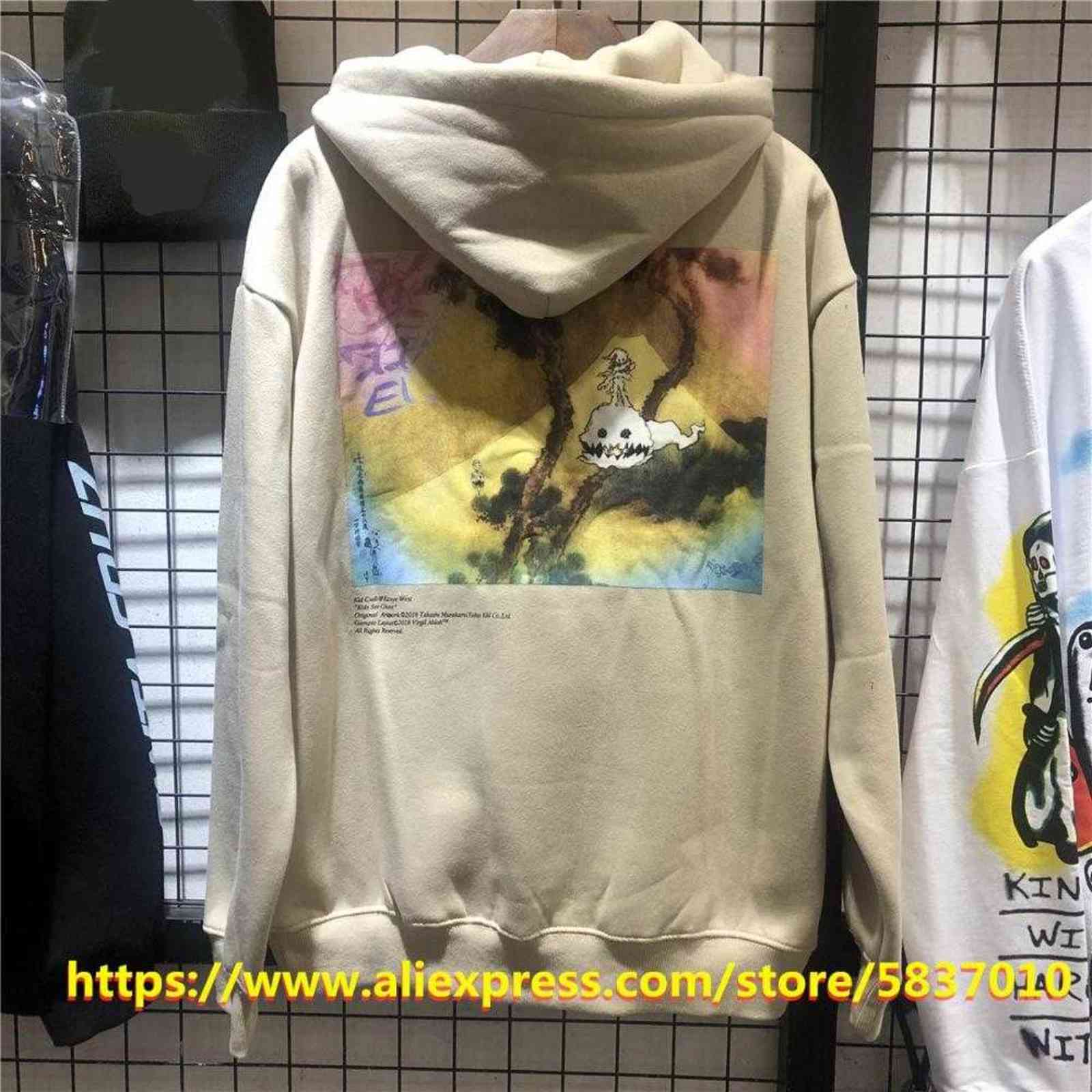 Slim Size Kid Cudi Kanye West Hoodie Men Women KIDS SEE GHOSTS Hoodies Seven Album Limited Sweatshirts High Quality Pullovers X1027
Slim Size Kid Cudi Kanye West Hoodie Men Women KIDS SEE GHOSTS Hoodies Seven Album Limited Sweatshirts High Quality Pullovers X1027