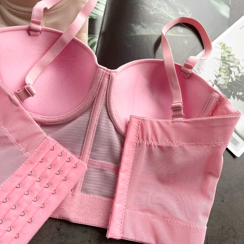 DEAT Women Versatile Open Back Suspender Vest Sexy Solid Color Chest Pad Show Waist Fashion Spring Summer 11B547 210709