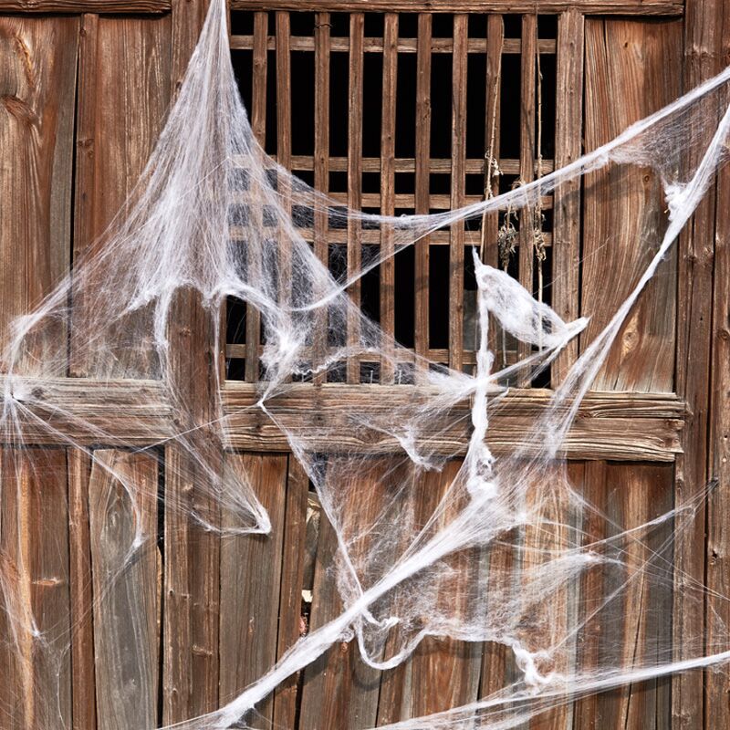 20g Halloween Scary Party Decor Stretchy Spider Web Cobweb Cotton Horror Halloween Decoration for Bar Haunted House Scene Props