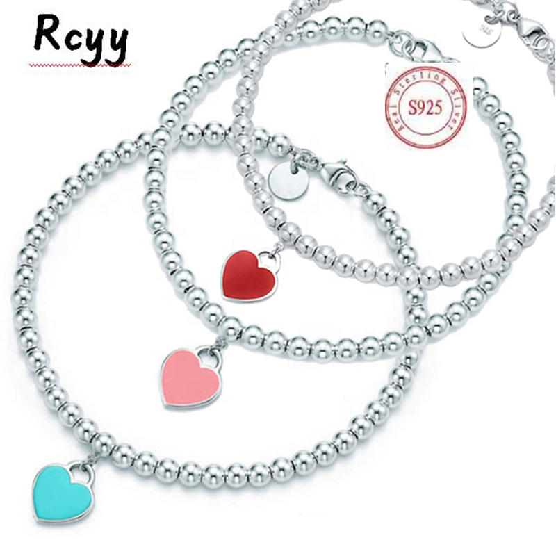 wholesale tiff bracelet 925 silver girl female jewelry exquisite craftsmanship classic blue heart necklace christmas gift, Only box
wholesale tiff bracelet 925 silver girl female jewelry exquisite craftsmanship classic blue heart necklace christmas gift, Only box