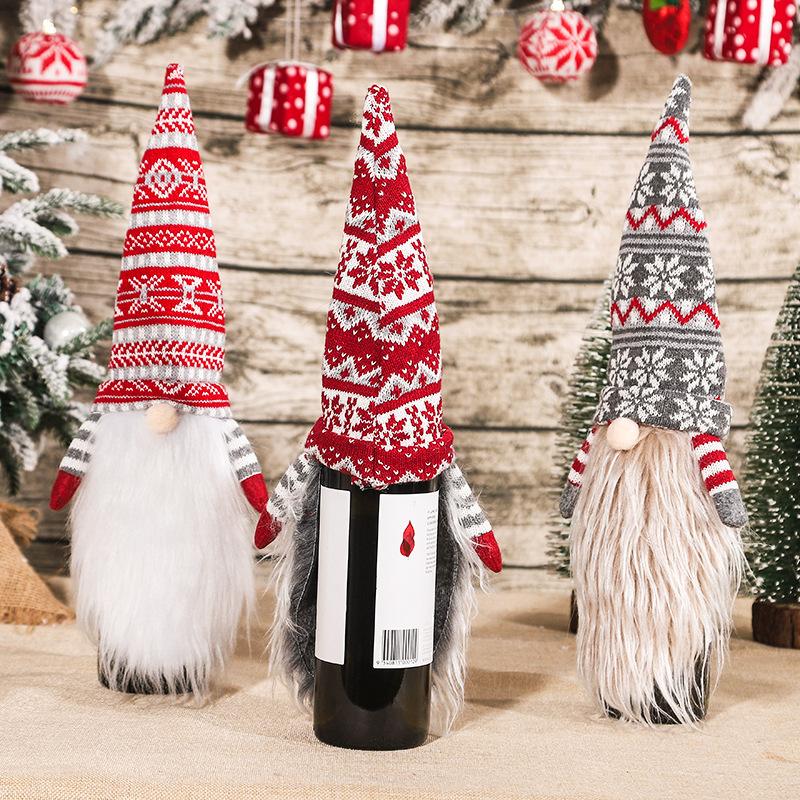 Christmas Decorations Wine Bottle Cover 2022 Ornament Table Decor For Home Merry Xmas Gift Year 
Christmas Decorations Wine Bottle Cover 2022 Ornament Table Decor For Home Merry Xmas Gift Year