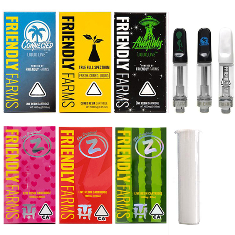 Friendly Farms FF Live Resin Cartridge Atomizers With Packages 0.8ml 1.0ml Alien Ceramic Vape Carts 510 Thread Empty Glasses Tank
Friendly Farms FF Live Resin Cartridge Atomizers With Packages 0.8ml 1.0ml Alien Ceramic Vape Carts 510 Thread Empty Glasses Tank