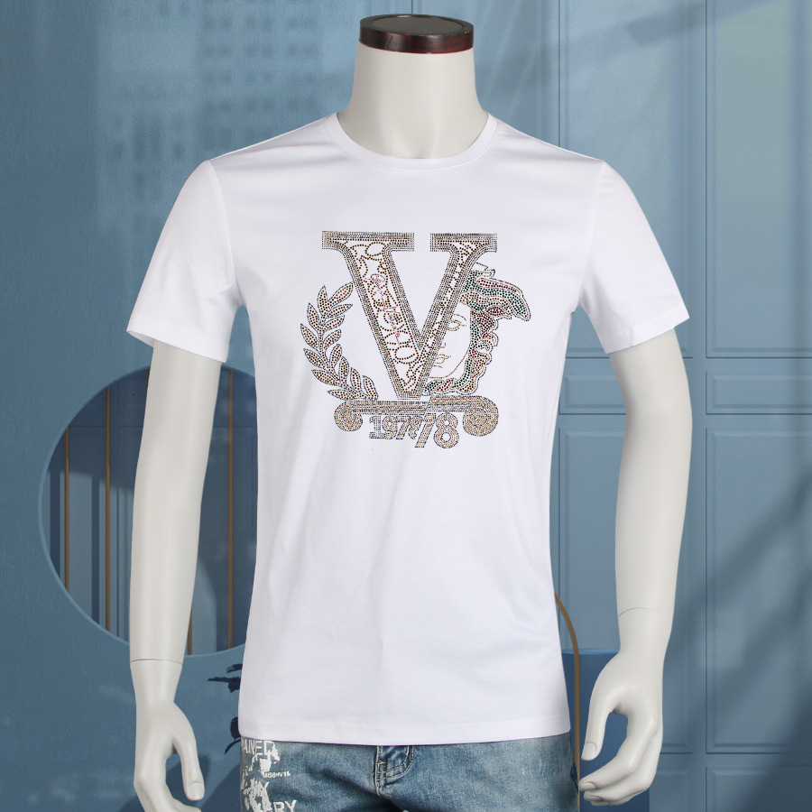 80 thread count double-sided mercerized Xinjiang plush cotton summer men's short sleeve T-shirt round neck ice silk high-end pure white half
80 thread count double-sided mercerized Xinjiang plush cotton summer men's short sleeve T-shirt round neck ice silk high-end pure white half