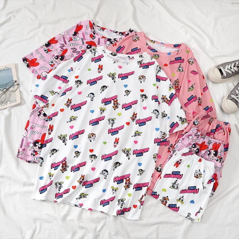 Pajamas Set Cute Kawaii Women Sleepwear Power Puff Girls T Shirt And Shorts Sets Police Harajuku Short Sleeve Pyjamas, Black;red
Pajamas Set Cute Kawaii Women Sleepwear Power Puff Girls T Shirt And Shorts Sets Police Harajuku Short Sleeve Pyjamas, Black;red