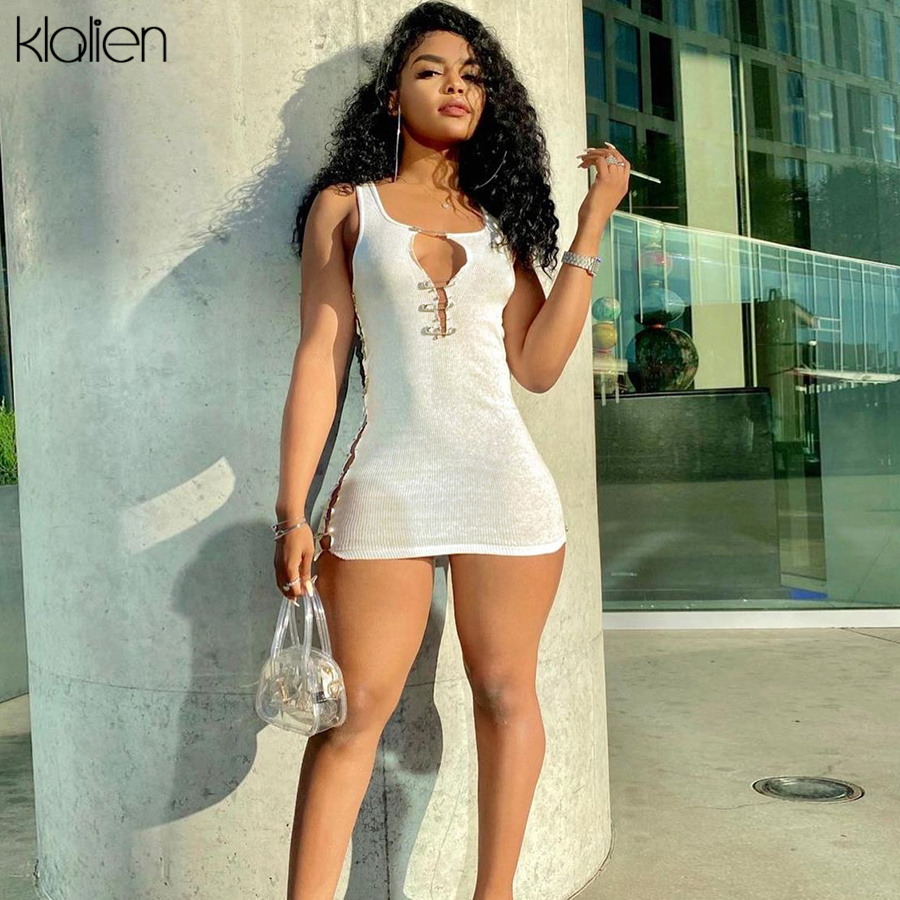 women summer sleeveless hollow out solid rib knit mini dress new 2021 outfit streetwear activewear casual dress, Black;gray
women summer sleeveless hollow out solid rib knit mini dress new 2021 outfit streetwear activewear casual dress, Black;gray
