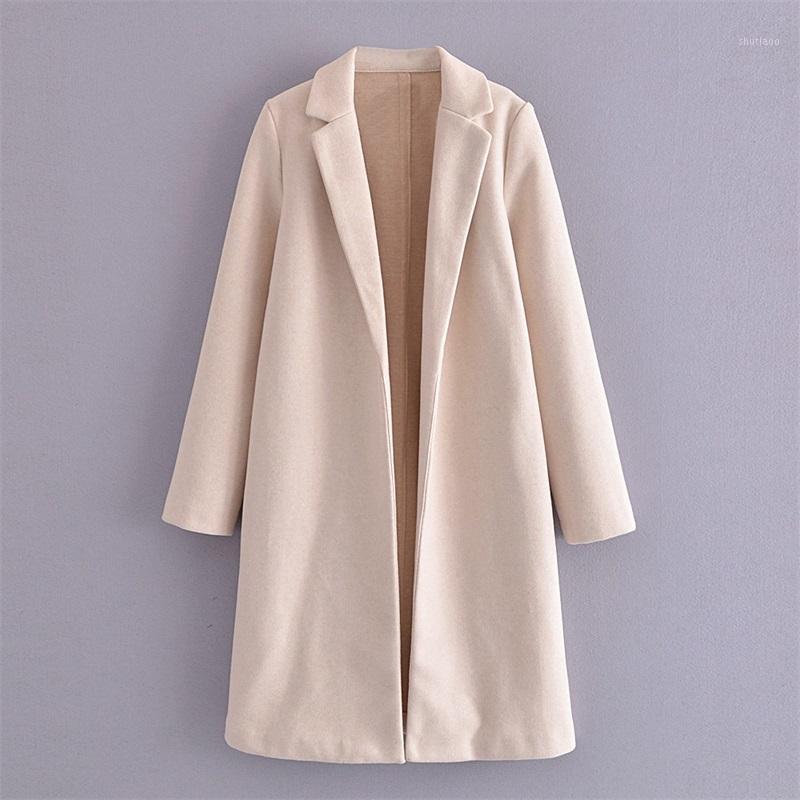 Women's Wool & Blends Women's Women 2022 Fashion Solid Color Mid-length Coat Retro Long Sleeve No Button Lapel Collar Outerwear Streetw, As picture
Women's Wool & Blends Women's Women 2022 Fashion Solid Color Mid-length Coat Retro Long Sleeve No Button Lapel Collar Outerwear Streetw, As picture