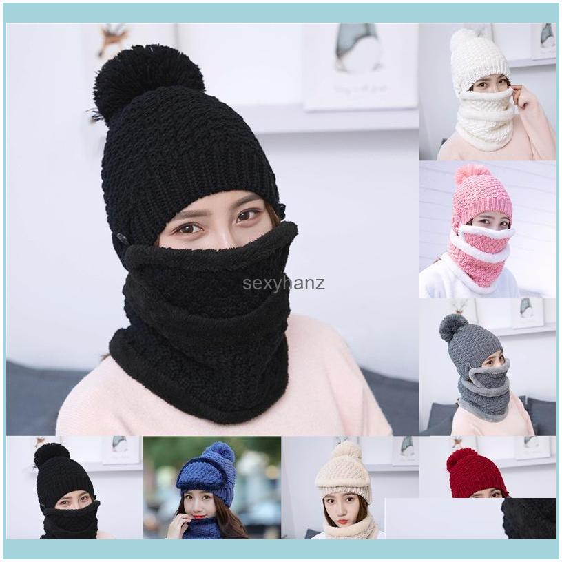 Beanie/Skl Hats, Scarves & Gloves Fashion Aessories Beanies Hat Women Sets 3 Knit Sklies Hats With Bib Mask Female Winter Veet Thick Warm Kn
Beanie/Skl Hats, Scarves & Gloves Fashion Aessories Beanies Hat Women Sets 3 Knit Sklies Hats With Bib Mask Female Winter Veet Thick Warm Kn