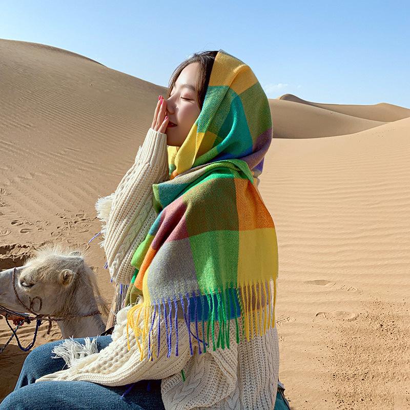 Scarves Fashion Winter Scarf For Girls And Women Wraps Cashmere Like Shawl Bib Pashmina Hijabs Plaid Bandana Lady Mask Face
Scarves Fashion Winter Scarf For Girls And Women Wraps Cashmere Like Shawl Bib Pashmina Hijabs Plaid Bandana Lady Mask Face