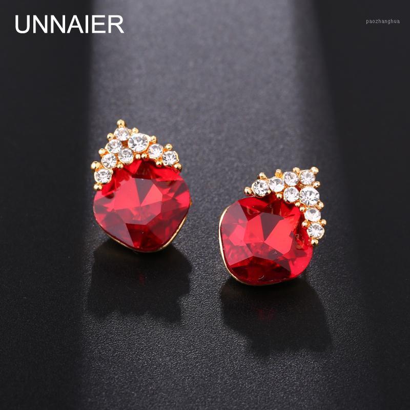Stud UNNAIER Earrings Female Crown Red Semi-precious Stones Simple And Fashionable Temperament 2022, Golden;silver 
Stud UNNAIER Earrings Female Crown Red Semi-precious Stones Simple And Fashionable Temperament 2022, Golden;silver