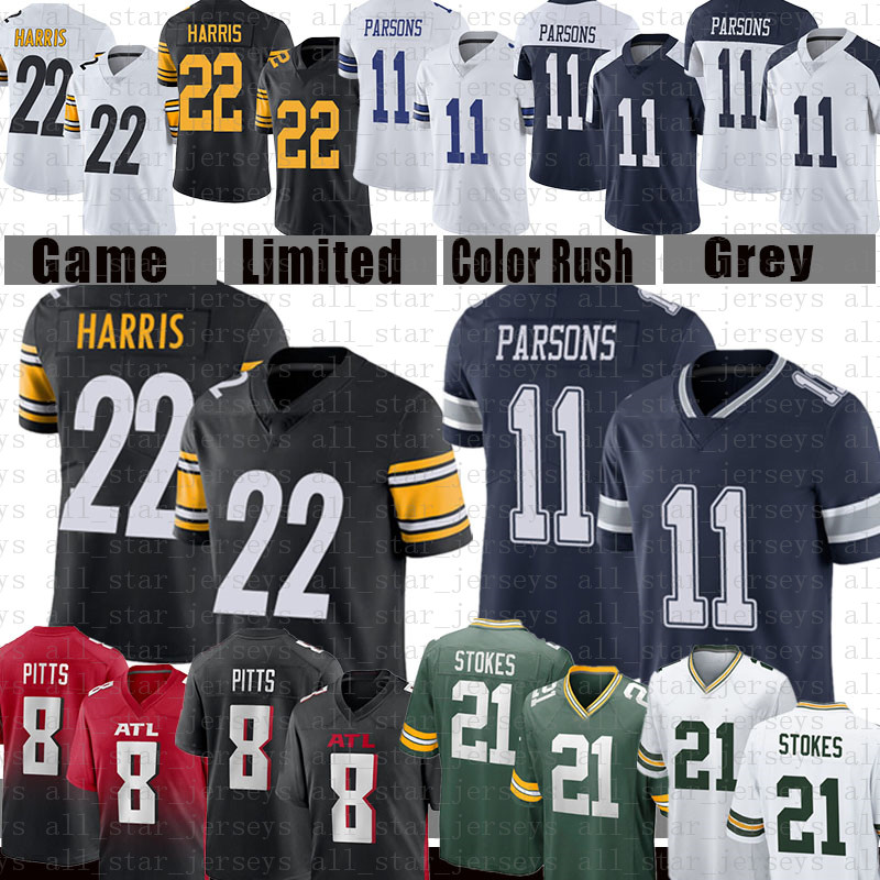 22 Najee Harris 8 Kyle Pitts 11 Micah Parsons 21 Eric Stokes Football Jersey Pittsburgh Steelers Atlanta Falcons Dallas Cowboy Green Bays Packer, Jersey (hongque)
22 Najee Harris 8 Kyle Pitts 11 Micah Parsons 21 Eric Stokes Football Jersey Pittsburgh Steelers Atlanta Falcons Dallas Cowboy Green Bays Packer, Jersey (hongque)
