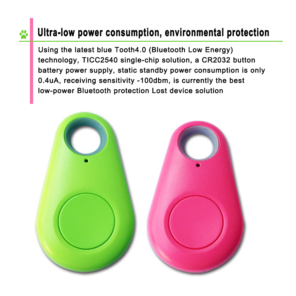 Drop Shape Smart GPS Tracker Key Finder Locator Portable Bluetooth Anti Lost Alarm Sensor Device For Kids Car Pets Cats Dogs