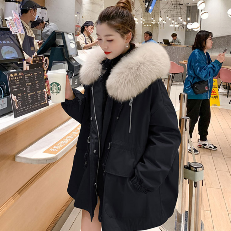 newest winter women down clothing parka with hooded fur collar windbreaker coats and jackets woman puffer jacket, Black
newest winter women down clothing parka with hooded fur collar windbreaker coats and jackets woman puffer jacket, Black
