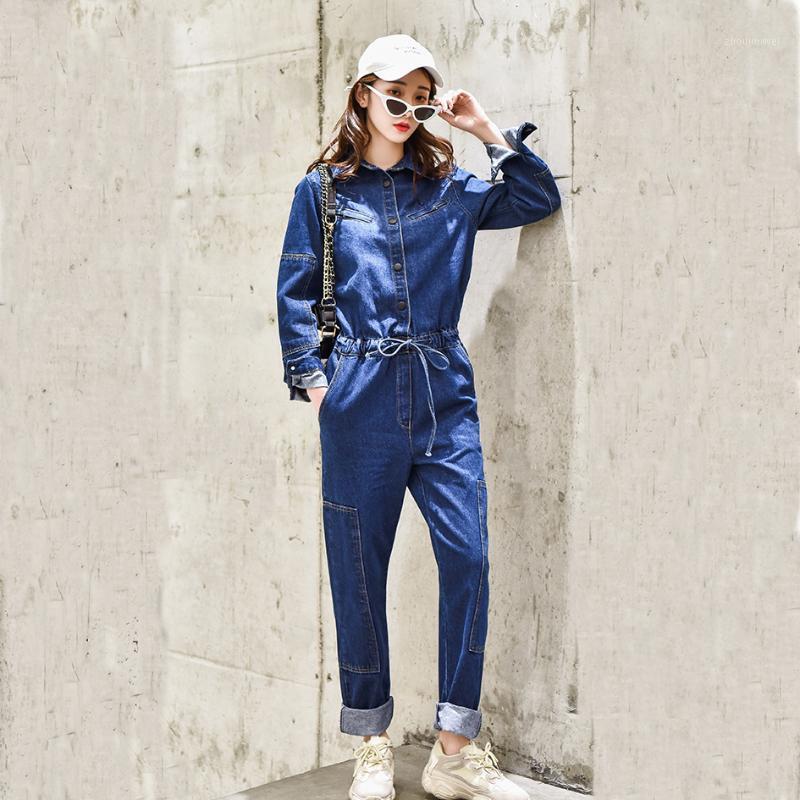 Women' Jumpsuits & Rompers Long Sleeve Denim Jumpsuit Women 2021 Spring Vintage Jeans Single Breasted Design High Waist Outfit Overalls For, Deep blue
Women' Jumpsuits & Rompers Long Sleeve Denim Jumpsuit Women 2021 Spring Vintage Jeans Single Breasted Design High Waist Outfit Overalls For, Deep blue