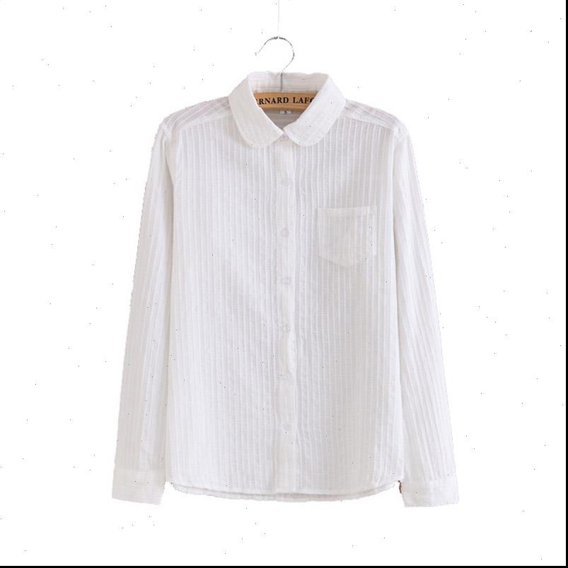 simple solid pure long sleeve womens shirts pocket white good quality school work office casual ladies clothing
simple solid pure long sleeve womens shirts pocket white good quality school work office casual ladies clothing