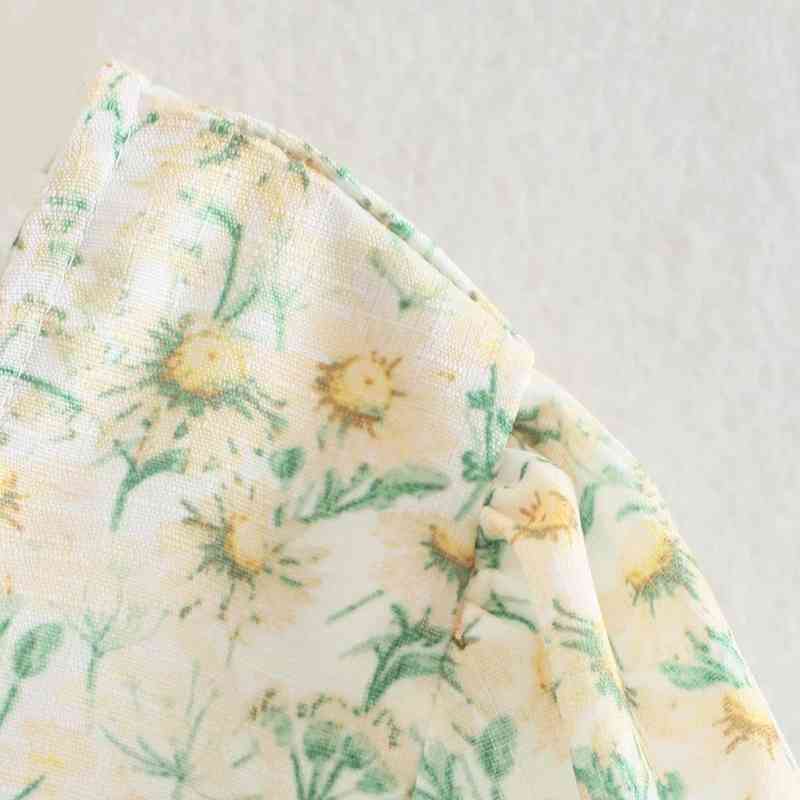 Summer Women Flower Printing V Neck Drawstring Short Blouse Female Long Sleeve Shirt Casual Lady Crop Tops Blusas S8709 210430