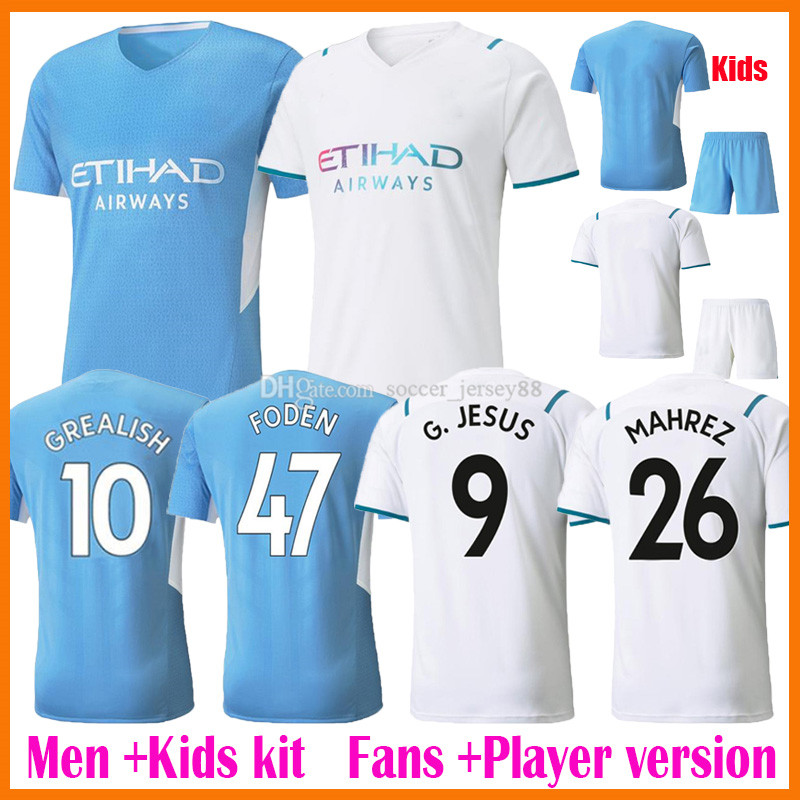 21 22 GREALISH soccer jerseys Fan Player version STERLING mANchesTEr G. JESUS FERRAN MAHREZ DE BRUYNE CITY FODEN 2021 2022 football shirts jersey uniform Men kids kits, Kids home kit
21 22 GREALISH soccer jerseys Fan Player version STERLING mANchesTEr G. JESUS FERRAN MAHREZ DE BRUYNE CITY FODEN 2021 2022 football shirts jersey uniform Men kids kits, Kids home kit