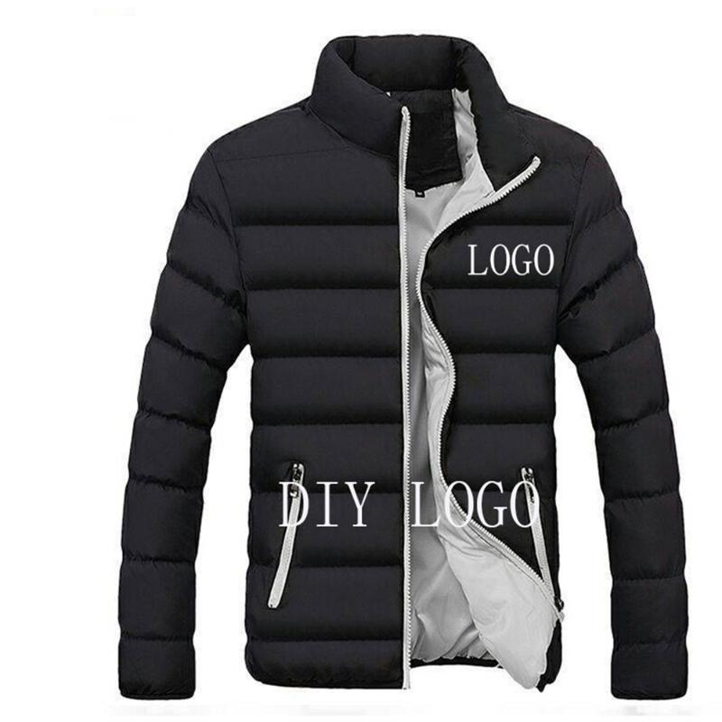Men's Jackets Winter Custom LOGO Name Baseball Uniform Jacket Casual Thickening