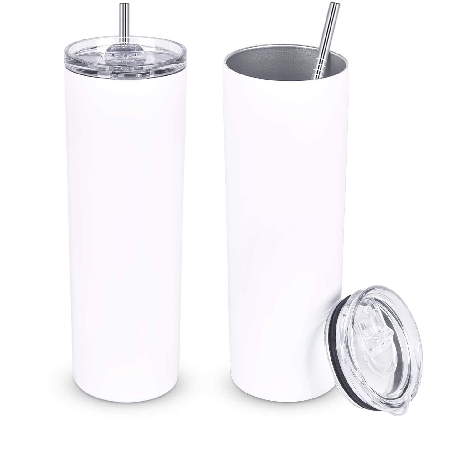 20oz Sublimation Tumbler Water Bottle Thermal Set Stainless Steel Insulated Slim Travel Mugs Cup With Straw Closed Lid, Only straw
20oz Sublimation Tumbler Water Bottle Thermal Set Stainless Steel Insulated Slim Travel Mugs Cup With Straw Closed Lid, Only straw