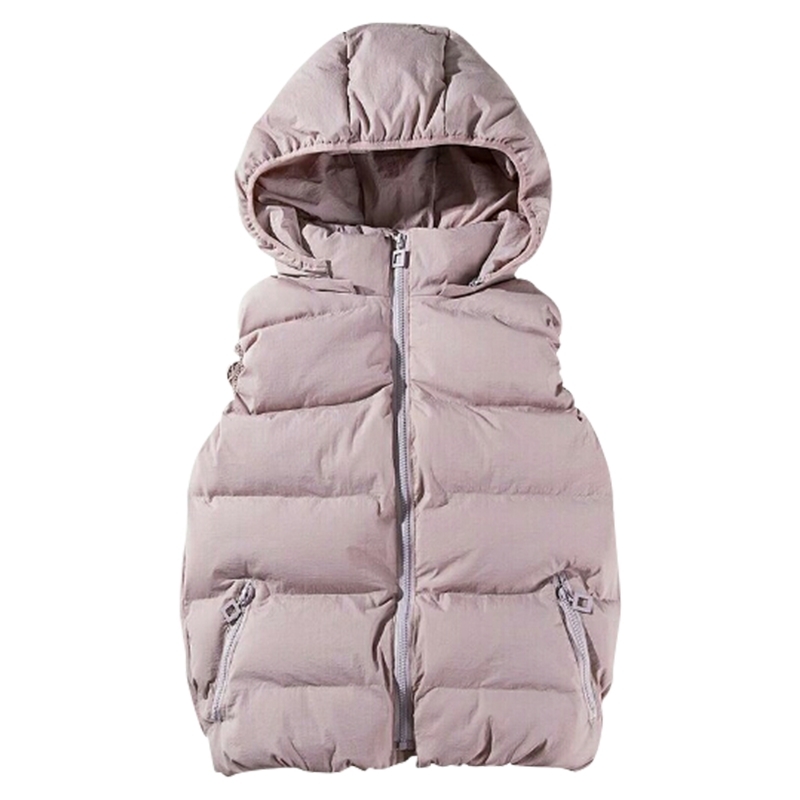 Wonder Hooded Cotton Vest Vintage Casual Warm Thick Waistcoat Sleeveless Solid Removable Hat Outwears 210510