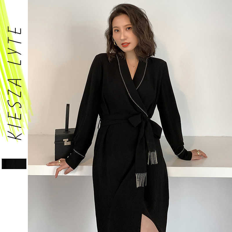 Shiny Vintage Black Chiffon Sashes Wrap Dress Ladies Long Sleeve Elegant Party Dresses Spring Autumn Women Clothes Vestidos 210608
Shiny Vintage Black Chiffon Sashes Wrap Dress Ladies Long Sleeve Elegant Party Dresses Spring Autumn Women Clothes Vestidos 210608