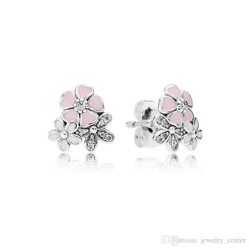Cute Pink Enamel flower 925 Sterling Silver Stud Earring for Women fit Pandora Real Silver Jewelry Earrings gift, Golden;silver
Cute Pink Enamel flower 925 Sterling Silver Stud Earring for Women fit Pandora Real Silver Jewelry Earrings gift, Golden;silver