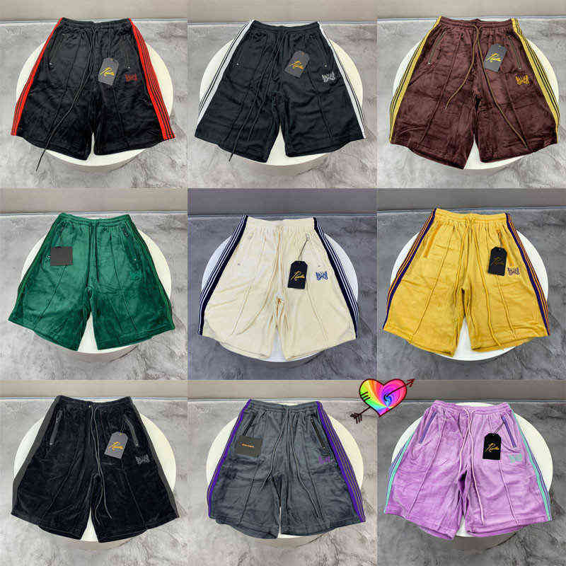 Real Pictures Needles Shorts Men Women 1:1 High Quality Embroidery Butterfly AWGE Needles Track Shorts Striped Velvet Breeches G1224, Pink
Real Pictures Needles Shorts Men Women 1:1 High Quality Embroidery Butterfly AWGE Needles Track Shorts Striped Velvet Breeches G1224, Pink