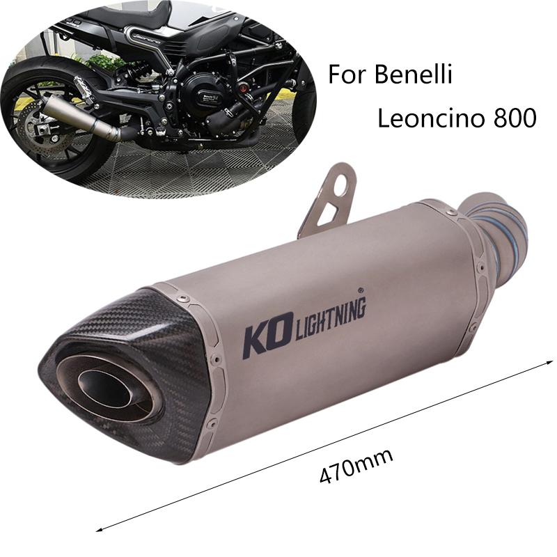 Motorcycle Exhaust System Slip-on Muffler For Benelli Leoncino 800 Titanium Alloy Pipe With Removable DB Killer Escape Reserve Catalyst
Motorcycle Exhaust System Slip-on Muffler For Benelli Leoncino 800 Titanium Alloy Pipe With Removable DB Killer Escape Reserve Catalyst