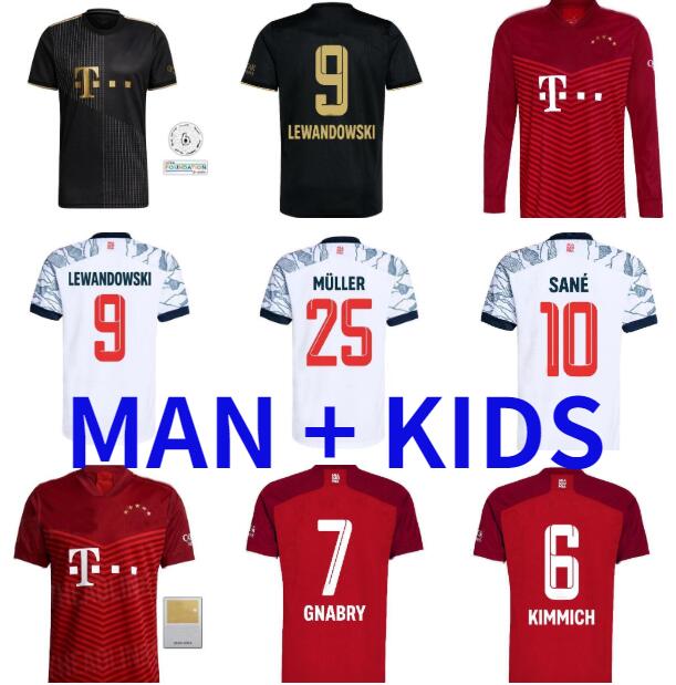 21 22 FC Bayern soccer jerseys LEWANDOWSKI SANE 2021 2022 Fans Player Version MUSIALA MULLER DAVIES football shirt Men Kids kit, Black;yellow
21 22 FC Bayern soccer jerseys LEWANDOWSKI SANE 2021 2022 Fans Player Version MUSIALA MULLER DAVIES football shirt Men Kids kit, Black;yellow