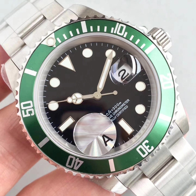 Men's Mechanical Watch Submariner 116610 Green Black Clean Ceramic 904L Steel Edition Blue face luxury brand 40mm
Men's Mechanical Watch Submariner 116610 Green Black Clean Ceramic 904L Steel Edition Blue face luxury brand 40mm