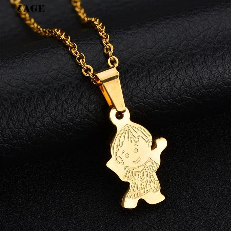 Pendant Necklaces UAGE Cartoon Gold Silver Color Baby Boy Necklace For Women Men 316L Stainless Steel With Chain Charm Family Gifts
Pendant Necklaces UAGE Cartoon Gold Silver Color Baby Boy Necklace For Women Men 316L Stainless Steel With Chain Charm Family Gifts
