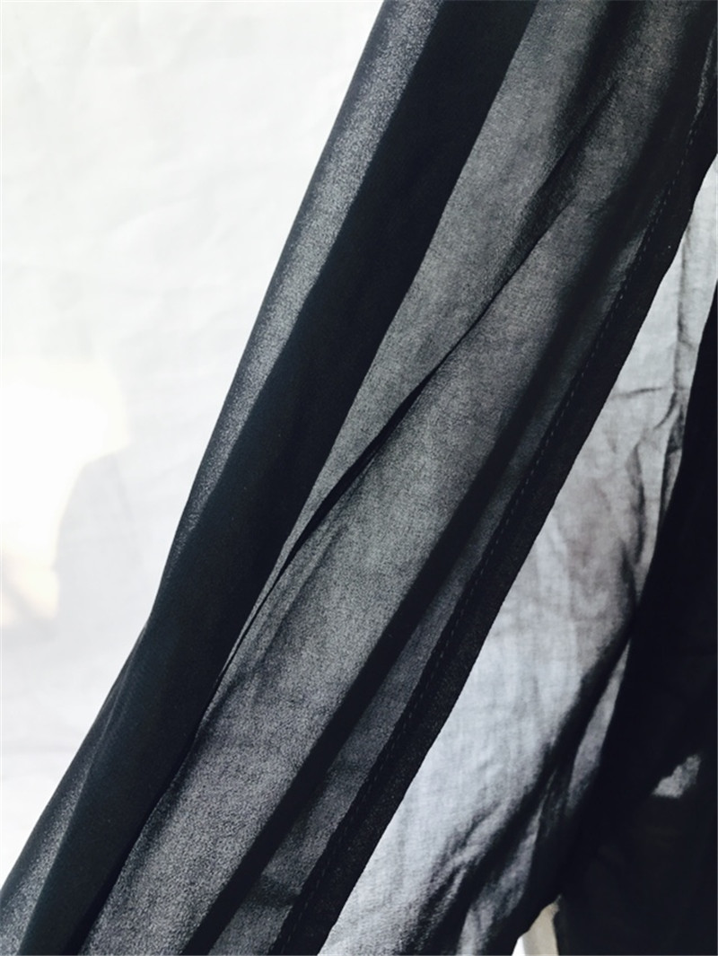 Beach Cover up Chiffon Black Robe Plage Sexy Women Kaftan Dress Pareos Swimwear Tunic Sarong Plus Size #Q331 210420