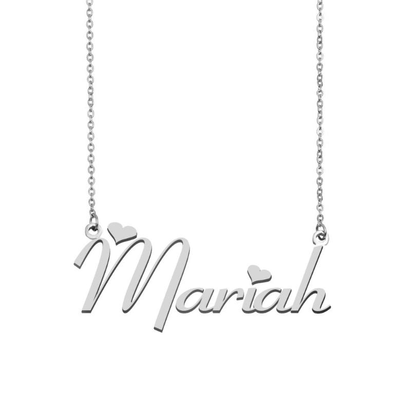 Pendant Necklaces Mariah Name Necklace Personalised Stainless Steel Women Choker 18k Gold Plated Alphabet Letter Jewelry Friends Gift, Silver
Pendant Necklaces Mariah Name Necklace Personalised Stainless Steel Women Choker 18k Gold Plated Alphabet Letter Jewelry Friends Gift, Silver