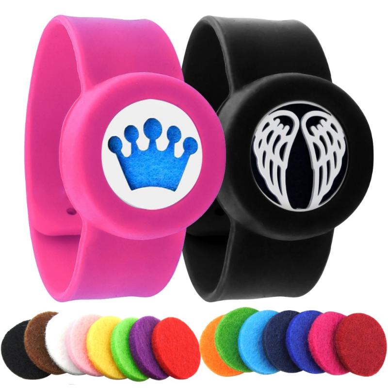 Beaded, Strands Wing Diffuser Locket Silicone Bracelets Stainless Steel Aroma Kids Adjustable Essential Oil Bangle Mosquito Repellent, Black
Beaded, Strands Wing Diffuser Locket Silicone Bracelets Stainless Steel Aroma Kids Adjustable Essential Oil Bangle Mosquito Repellent, Black