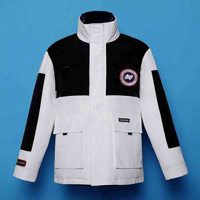 2021 new jacket men's winter thickened European fashion jacket splicing coat mens jackets P0825, Black;brown 
2021 new jacket men's winter thickened European fashion jacket splicing coat mens jackets P0825, Black;brown