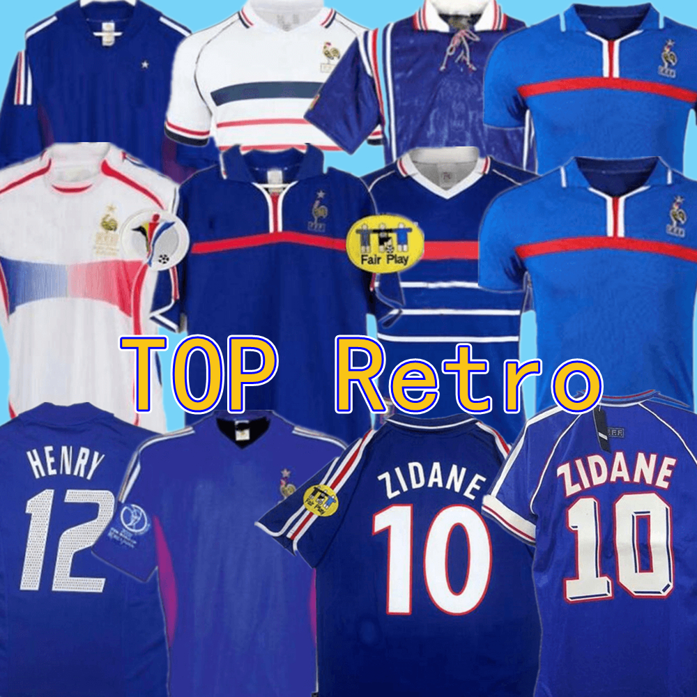 Retro 1998 2018 world cup champions VINTAGE ZIDANE HENRY MAILLOT DE FOOT TREZEGUET Soccer Jerseys DJORKAEFF finals 2000 2006 football shirts, 2006 away
Retro 1998 2018 world cup champions VINTAGE ZIDANE HENRY MAILLOT DE FOOT TREZEGUET Soccer Jerseys DJORKAEFF finals 2000 2006 football shirts, 2006 away