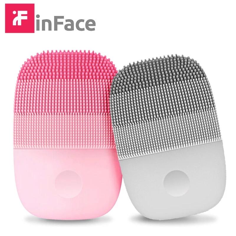 Smart Home Control Inface Electric Sonic Facial Cleanser Face Skin Care Tools Deep Cleaning Brush Waterproof Beauty Massager