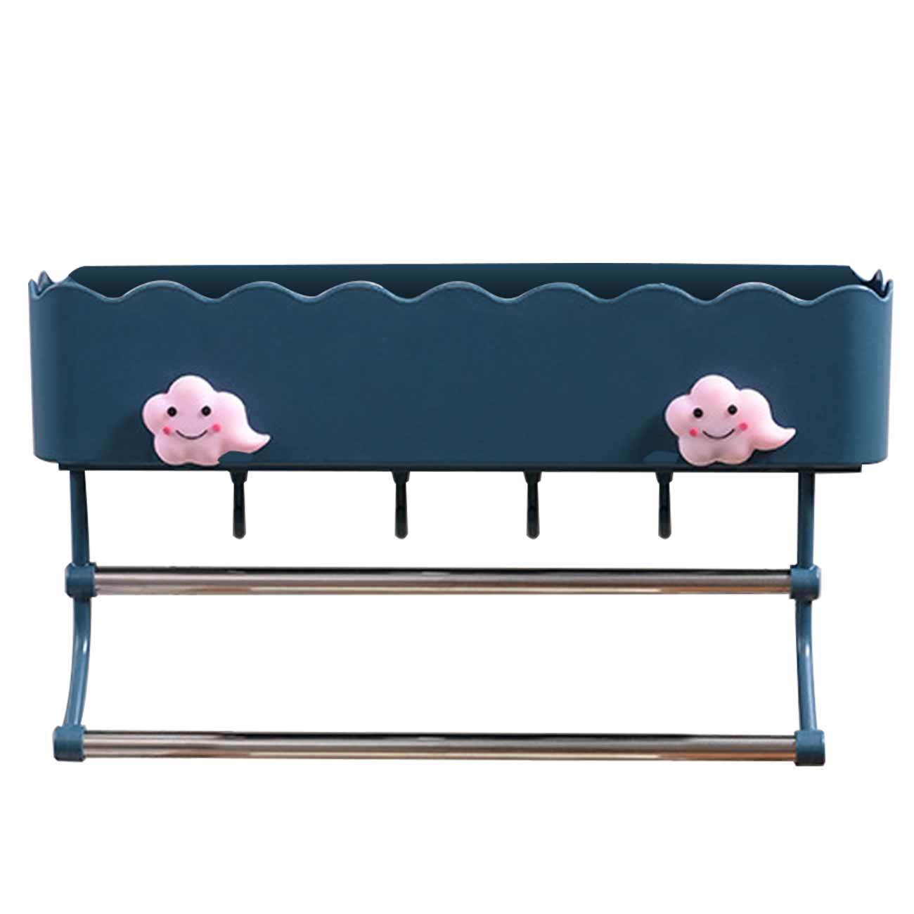 Storage Organization Basket for Kitchen and Bathroom Accessories, Rectangular Storage Box, Wall Hanging Shelf