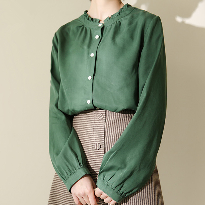 ZAWFL Casual Patchwork Lace Women Shirt Stand Collar Puff Long Sleeve Ruched Slim Hollow Out Female Top Clothing Fashion 210525, Picture color
ZAWFL Casual Patchwork Lace Women Shirt Stand Collar Puff Long Sleeve Ruched Slim Hollow Out Female Top Clothing Fashion 210525, Picture color