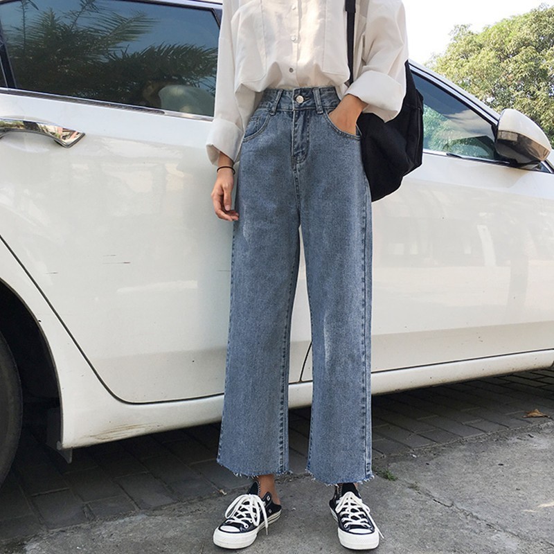 Women's Jeans Boyfriend For Women Casual Wide Leg Denim Pants Korean Style Spring Summer High Waist Loose Trousers R1H8, Blue
Women's Jeans Boyfriend For Women Casual Wide Leg Denim Pants Korean Style Spring Summer High Waist Loose Trousers R1H8, Blue